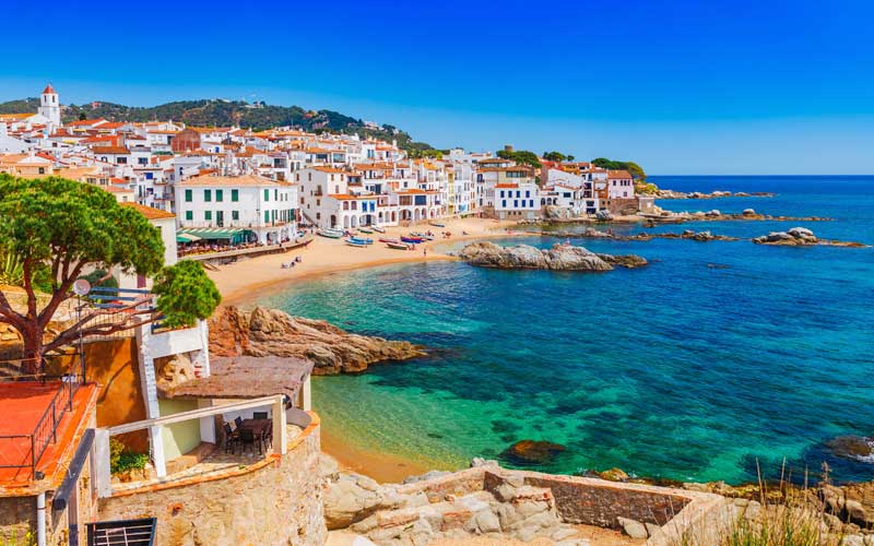 Millors platges de la Costa Brava, platja Port-Bo, Calella de Palafrugell